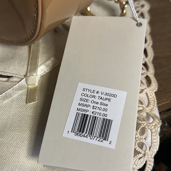 NWT! $210 Valentino Orlandi Evening Bag/Clutch Top Handle Removable Strap - Picture 3 of 6
